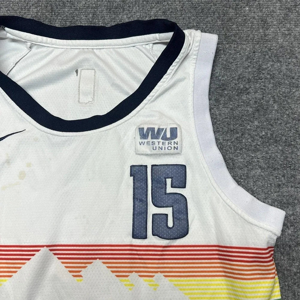 Denver Nuggets Jersey Mens 44 White NBA Nikola Jokic 15 Nike City Edition